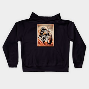 Motorcycle Races vintage event ad Kids Hoodie